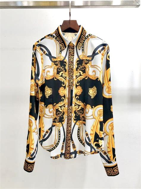 versus versace blouse|versace long sleeve shirts women's.